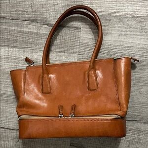 El Portal Vintage Leather Satchel